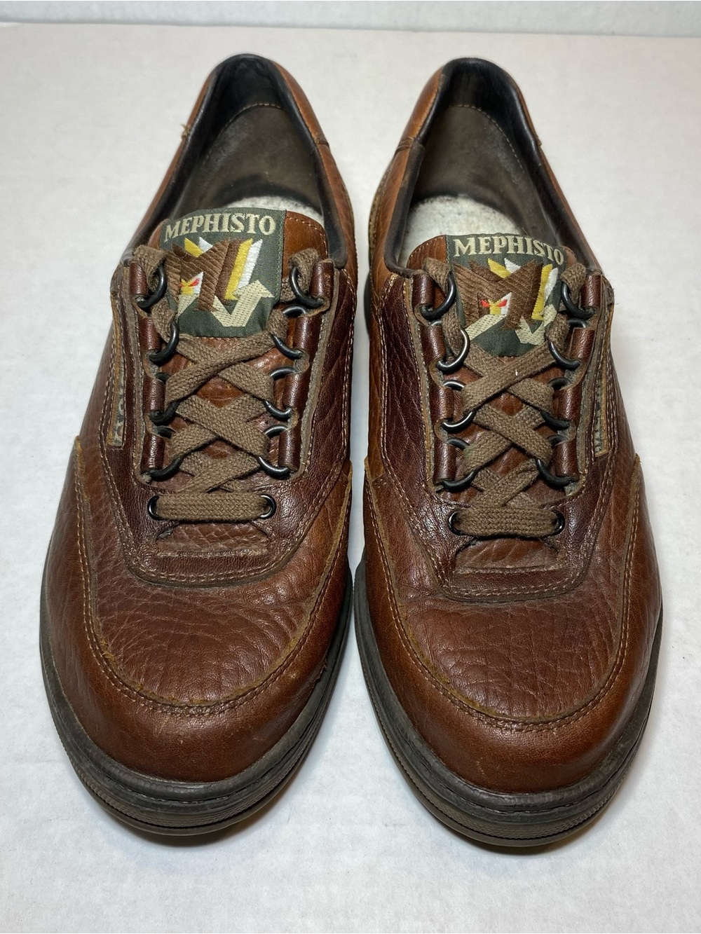Mephisto Match Brown Full Grain Leather Walking Shoes France 4 EUR Men's 6.5